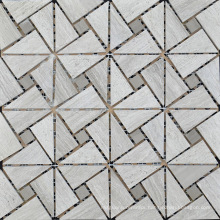 Triangle Mosaic Tile Gray Marble Stone Mosaic